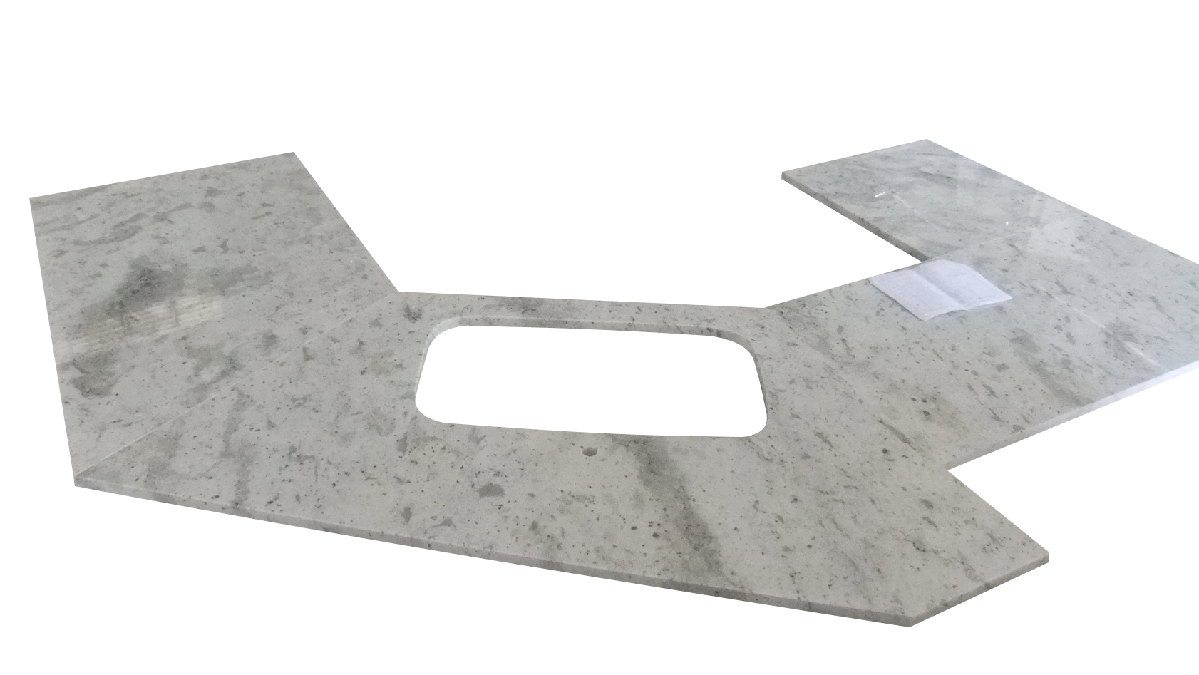 CT005-New River White Granite Countertop