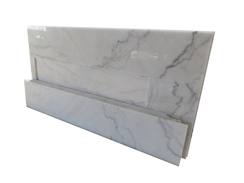 CT010-Landscape White Marble Countertop