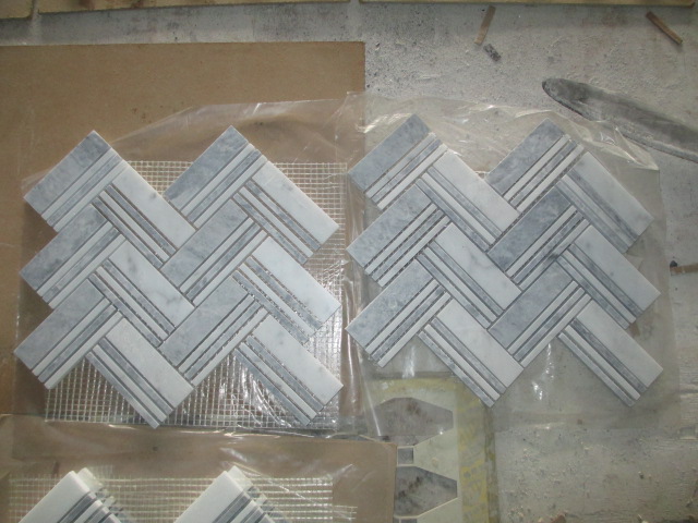 herringbone pier(Mugwort-Carrara)